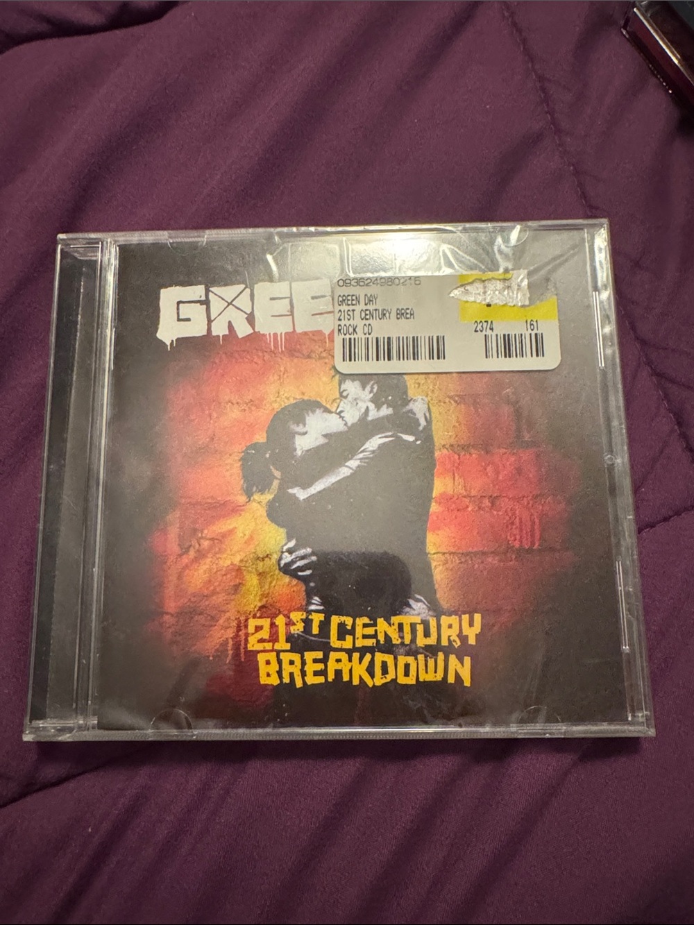Green Day "21st Century Breakdown" CD - Black & Yellow Cover